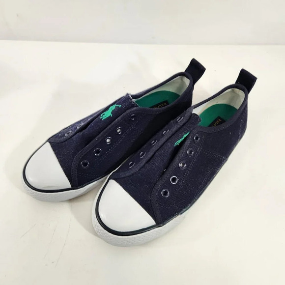 Polo Ralph Lauren Kids Shoes  Ryland Navy Blue Size USA 1 - Picture 2 of 7